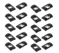 Lurrose Limitador de Apertura para Ventanas de Aleación de Aluminio, 20 Piezas, Acero Inoxidable y Plástico, Reducción de Ruido y Seguridad Mejorada para Hogares y Oficinas