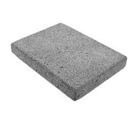 Lurrose Plancha de piedra volcánica para barbacoa al aire libre - Losa rectangular de piedra para cocinar filetes, pizza, pan, hornear y asar a la parrilla 8'' x 6'' x 1.1''