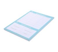 Lurrose Planificador Semanal de Comidas en Papel Azul Textura Resistente para Familias y Personas, Cuaderno Desgarrable para Menú y Lista de Compras