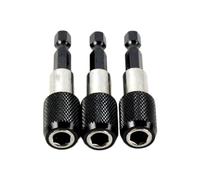 Lurrose Portapuntas Magnético Varilla Hexagonal de 60 Mm para Destornillador, Soporte Magnético Fuerte y Extensión para Accesorios de Taladro Negro