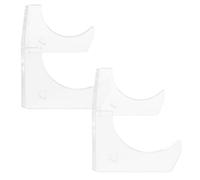 Lurrose Soportes para Rodillo de Piezas en Acrílico Transparente Ganchos de Pared para Almacenamiento en Cocina