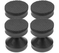 Lurrose Topes de Pared para Cama Ajustables 4,2-4,7 Cm Espuma Eva Negra Soporte Antivibración para Cabecero Muebles Protector de Ruido 4 Piezas para Dormitorio