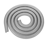 Lurrose Tubo Flexible de Acero Inoxidable - Tubo Protector de Cables - Conducto metálico Protector para Cables eléctricos - Instalación de Seguridad Industrial 2,5 cm x 3 m
