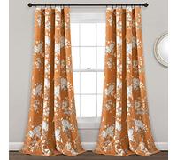 Lush Decor - Cortinas de la colección Botanical Garden con Estampado de pájaros, para oscurecer la habitación