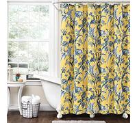Lush Decor Dolores Cortina de Ducha, 183 x 183 cm, Color Amarillo