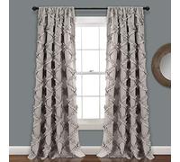 Lush Decor Exuberante decoración Cortina de Ventana Panel par, Gris, 84 "X 54"