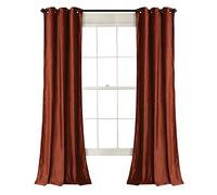 Lush Decor Prima - Cortinas de Terciopelo sólido para oscurecer la habitación, 213,4 x 96,5 cm, Color Marfil, óxido, 84" L Panel Pair