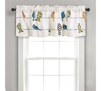 Lush Decor Rowley Birds - Cenefa para Cortina (Panel Individual), 45,72 cm de Largo, Multicolor