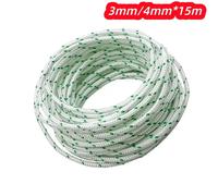 LUSQI Cuerda de Arranque de 3MM/4MM*15M, Accesorios de Repuesto para Cortacésped, Motosierra, Recortadora, Bordeadora, Piezas de Motor 3mm 10m