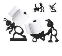 Lustiger Toilettenpapierhalter,2 Stück Ameidse Toilettenpapierhalter,Light Toilet Paper Holde,NlsqEU Schwarrz Tier Klopapierhalter,Ameisen Schubkarre Toilettenpapierständer,Schwarz Ameise Rollenhalten