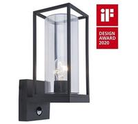 LUTEC, aplique de pared exterior, casquillo E27, con sensor de movimiento, grado de protección IP44, color mate