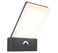 Lutec, aplique de pared LED Pano, color antracita, grado de protección IP54