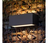 LUTEC Aplique LED exterior Gemini 22cm 3.000K antracita