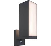 Lutec LED, aplique de pared exterior, modelo Cuba, color antracita, grado de protección IP54
