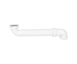 LUTH Premium Profi Parts Codo de desagüe 1 1/2" 90° extensible sifón de fregadero blanco compatible con Viega 105785