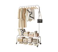 LUTODY - Perchero de pie, Burro perchero, Organizador de ropa, Zapatero, Organizador de zapatos, Zapateros para entrada, Recibidor entrada, Armarios roperos, Tendedero, Recibidor, Dormitorio, Perchas