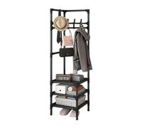 LUTODY - Perchero de pie, Organizador de ropa, Zapatero, Organizador de zapatos, Zapateros para entrada, Perchero esquinero, Recibidor entrada, Armarios roperos, Tendedero, Recibidor, Dormitorio,