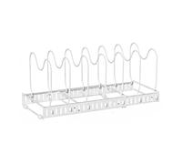 LUTODY - Soporte tapas de olla y sartén, Estante extensible, Organizador de cocina para cajón o encimera