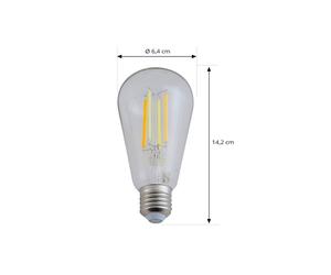 LUUMR Smart LED E27 ST64 7W transparente ZigBee Hue Tuya EC:EPREL:1881870