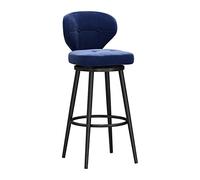 LUUYYI Juego de 4 taburetes de bar giratorios de terciopelo moderno con respaldo bajo, color verde, altura de mostrador, sillas de isla de cocina para el desayuno en el hogar, elegantes patas de metal