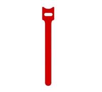 Luwecf Cable Organizador Cintas Correas Bridas Ataduras Reutilizables con Sujeción Suave Que No Daña Cables y Ajustable con Ranura Adecuado para Escritorio, Rojo, 12-150mm