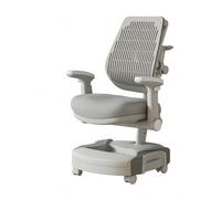 Luwecf Children Adjustable Seat Compacto con Función de Ajuste en Asiento Respaldo Alto y Reposabrazos Ergonómicos Estudio Infantil y Apoyo Postural en Deberes Diarios, Gris
