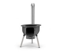 Luwecf Estufa leña para acampar portátil multifunción, estufa cohete metal para exteriores con capacidad 300 kg, para picnic, Modelo de 52cm con paquete de regalo para estufa