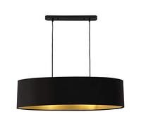 lux.pro Lámpara Colgante Moderna Diseño Altura 132 cm Iluminación interior Luz efectiva Negro 2x E27