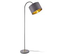 lux.pro Lámpara de pie Lámpara de suelo Toledo Altura 173 cm Pantalla Inclinable y Giratoria Moderna Diseño Iluminación Interior Luz efectiva Gris 1 x E27 60W