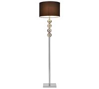 lux.pro Lámpara de pie 'Spheridern' - soporte de metal - E27 / 60 W / 230 V - negro - cromo (155cm - 37,5 cm)