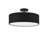 [lux.pro] lámpara de techo - missouri 30 x 45 cm diseño - luz - interior - soporte cuadrado - plástico - efecto textil - negro / blanco