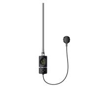 Luxebath Elemento Calefactor Eléctrico 1200W de Acero Inoxiable Negro para Radiadores, con Termostato y Pantalla Digital, Regulador Electrónico y Modo Temporizador, Calentador de Inmersión con Enchufe