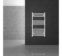 LuxeBath Radiador Toallero de Baño de Recambio 500x1200mm Blanco Diseño Recto con Conexión Lateral, Distancia entre Tubos 500mm, Calentador Secador de Toallas de Renovación con Kit de Montaje Incluído