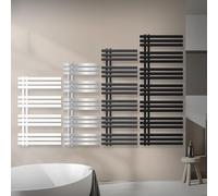 LuxeBath Radiador Toallero de Baño Iron EM 600 x 1600 mm, Blanco, Calefacción de Diseño Plano, Calentador-Secador de Toallas de Panel, Estufa de Pared Moderna de Acero, con Kit de Montaje Incluído