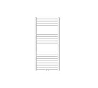 LuxeBath Radiador Toallero de Baño Sahara 600 x 1200 mm Blanco Moderno Curvado con Conexión Central Calentador Secador de Toallas con Kit de Montaje Incluído, Protección contra Fugas