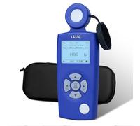 Luxómetro Digital Profesional, Medidor de Luz Espectral con PPFD, Índice UV y Medición de Parpadeo, Alta Precisión con Temperatura de Color y CRI para LED, Plantas, Invernadero y Trabajo