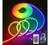 LUXONIC USB 5V Tiras LED Neon 3M, Luces LED Strip RGB de Neón de DIY Silicona Flexible,Control por App&Remote,Sincronización de Música,diseño DIY para el dormitorio,TV Backlight,Gaming,Party Decor