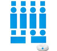 Luxorium 18 uds Parches de Reparación para Piscinas Azules, 3 Tamaños, Autoadhesivos, Impermeables y Extra Fuertes para Fugas bajo el Agua