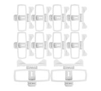 Luxshiny 10 Piezas Tensor de Cerca Eléctrica, Tensores de Cercas Eléctricas, Abs Blanco, para Alambre de Cercado y Ganado, Jardín y Granja, Resistente Intemperie, Mantiene la Tensión