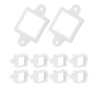 Luxshiny 10piezas Soportes de Montaje para Luces LED Impermeables Abrazaderas de Instalación para Decoración Exterior Interior Compatible con Govee Clips Resistentes con Doble Orificio