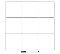 Luxshiny 12 Piezas Pegatinas Reutilizables para Pizarra de Pvc, Lavables y Ecológicas con Bolígrafo, Ideales para Espejos y Frigoríficos Hogar Oficina