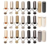 Luxshiny 24 Piezas de Puntas de Repuesto para Cordones de Pantalones y Bolsas de Aleación Agarre Firme para Proyectos DIY y Reemplazo Seguro