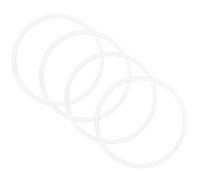 Luxshiny 4 Piezas Anillo de Sellado de Silicona Flexible y Resistente para Tapa de Botella Aislante, Diseño en Forma, Adecuado para Uso Diario y Viajes, Color Blanco