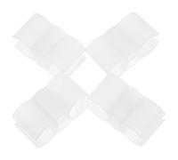 Luxshiny 4 Piezas Conector de Escoba y Recogedor Blanco de Plástico Clip