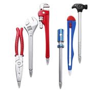 Luxshiny 6 Piezas Bolígrafo Forma de Herramienta, ABS, Punta Fina | Diseño Realista de Hardware, para Escuela y Oficina, Accesorio Divertido, Adecuado para Diarios y Bolsas