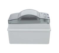 Luxshiny Caja de Conexiones Eléctricas Resistente Intemperie Ip65 para Garajes y Jardines, Montaje en Superficie 2 Vías Material PC y Abs, Fácil Monitoreo y Protección Exterior