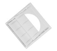 Luxshiny Cubierta de Ventilación Secadora Exterior de Plástico Blanco Pantalla de Ventilación Fácil de Instalar Adecuado para Celebracion Verano