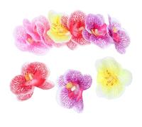 Luxshiny de Cabezas de Flores de Hibisco Artificial Diámetro de 6.5 Cm 10 Piezas de Eva Flores Duraderas y Color Aleatorio para de Hogar y Manualidades