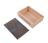 Luxshiny Estuche Deslizante de Madera para Cerillas Vacío con Rascador