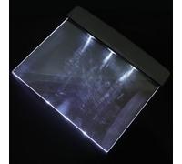 Luxshiny Lámpara de Libro Lightwedge Luz de Lectura Led, Panel de Plástico Blanco para Leer Cama Luz Nocturna y Protección Ocular